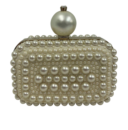 Micro Cloud, 490&euro;, Bolso, Perla, Cuero - Ante, Vista frontal